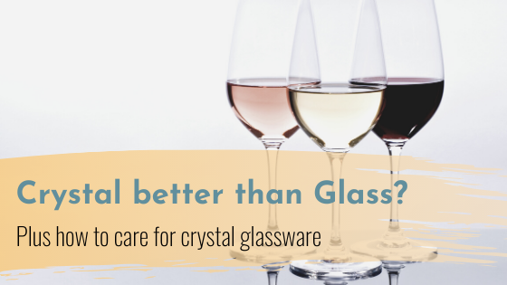 5 Elegant Vintage Crystal Wine or Water Glasses 